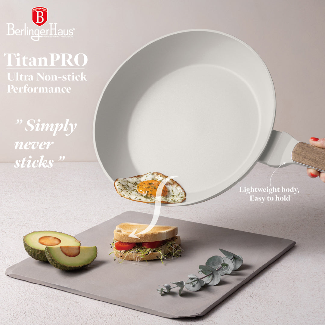 Berlinger Haus 28cm Titan Pro Non-Stick Coating Frypan - Sahara Nordic