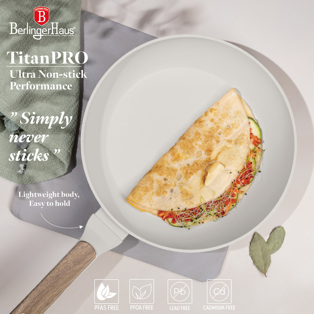 Berlinger Haus 28cm Titan Pro Non-Stick Coating Frypan - Sahara Nordic