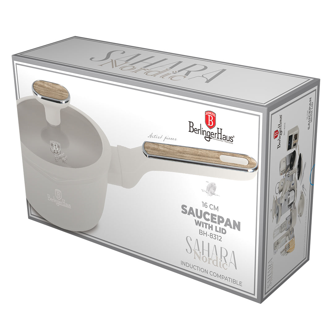 Berlinger Haus 16cm Titan Pro Non-Stick Coating Saucepan with Lid – Sahara Nordic