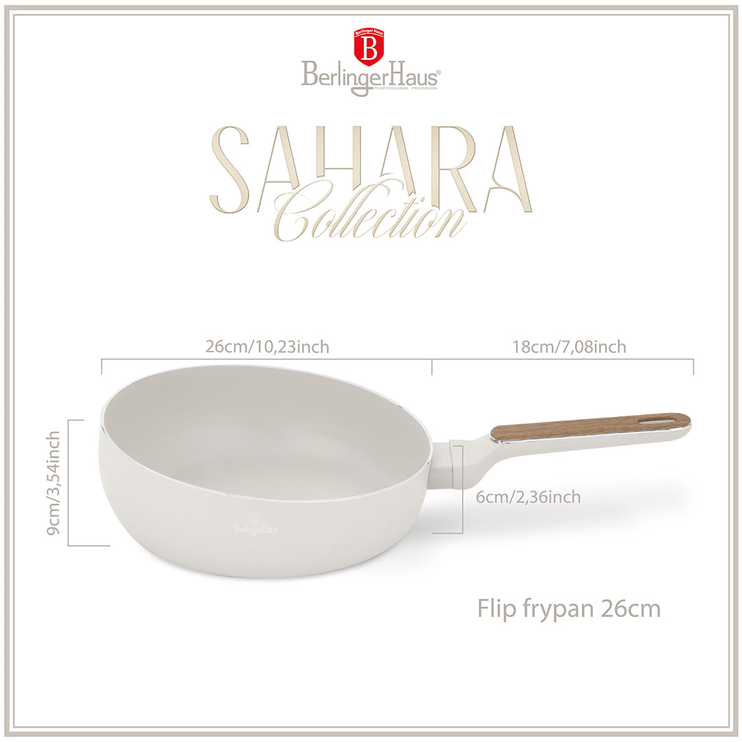 Berlinger Haus 26cm Titan Pro Non-Stick Coating Flip Frypan – Sahara Nordic