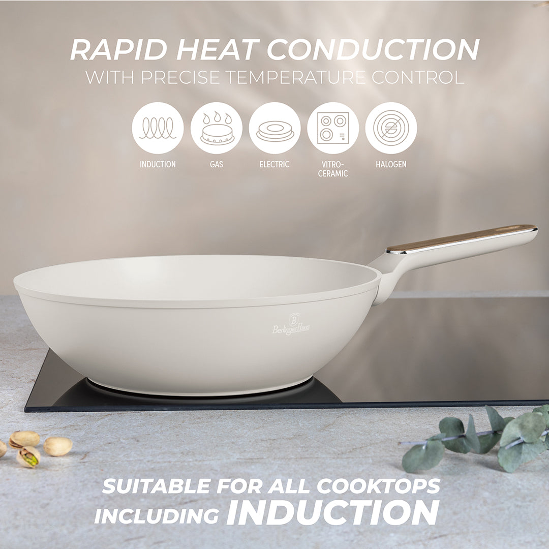 Berlinger Haus 28cm Titan Pro Non-Stick Coating Wok - Sahara Nordic