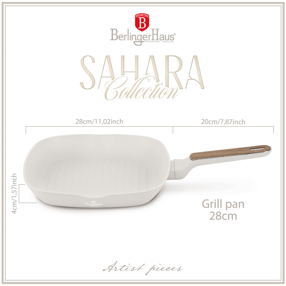 Berlinger Haus 28cm Titan Pro Non-Stick Coating Grill Pan – Sahara Nordic