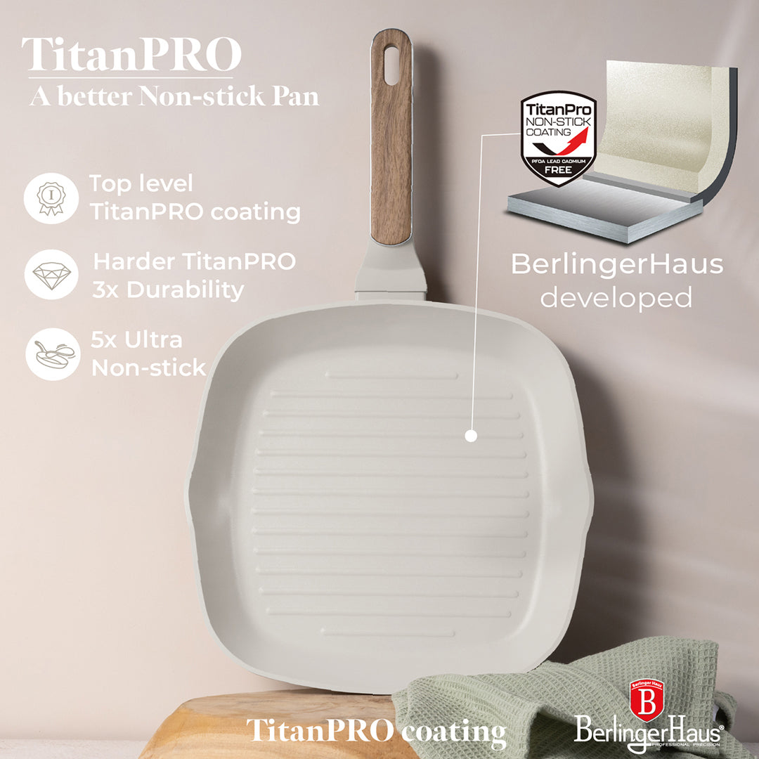Berlinger Haus 28cm Titan Pro Non-Stick Coating Grill Pan – Sahara Nordic