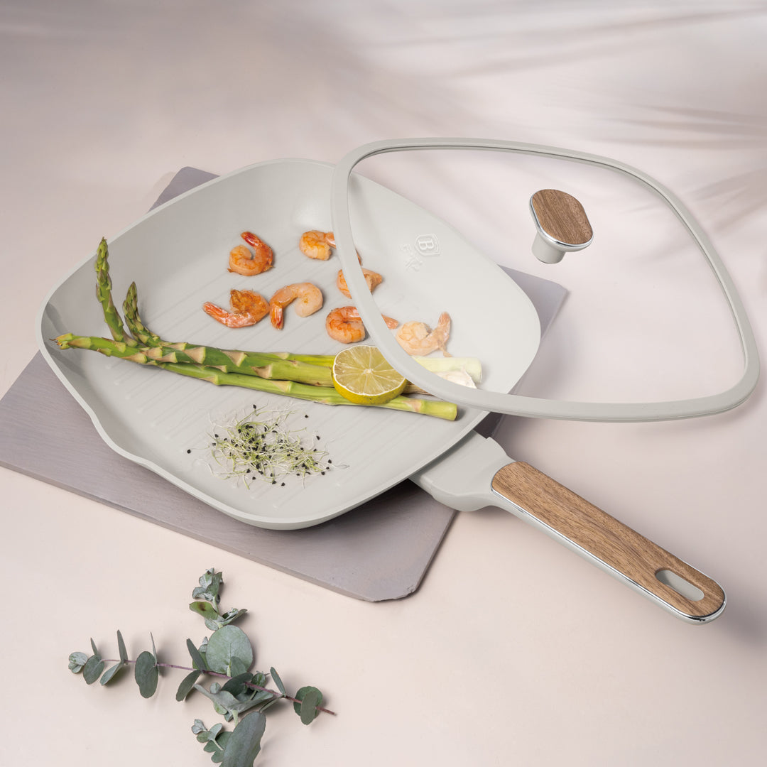 Berlinger Haus 28cm Titan Pro Non-Stick Coating Grill Pan with Lid – Sahara Nordic