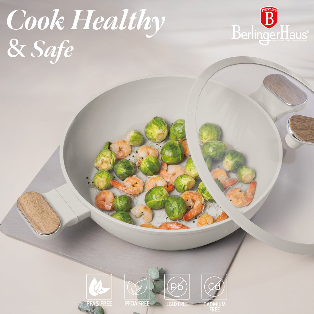 Berlinger Haus 28cm Titan Pro Non-Stick Coating Shallow Pot – Sahara Nordic