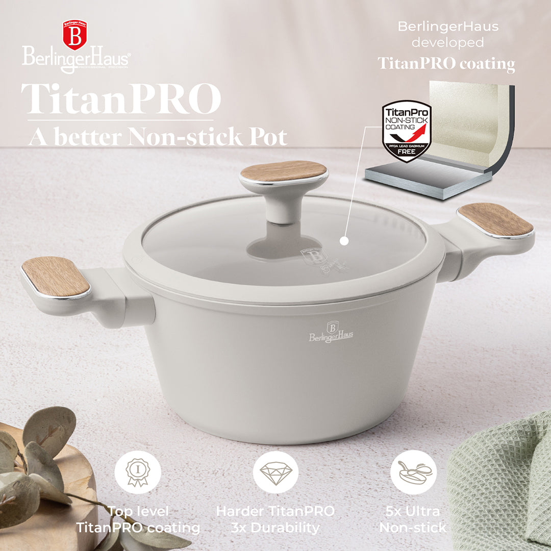 Berlinger Haus 20cm Titan Pro Non-Stick Coating Casserole – Sahara Nordic