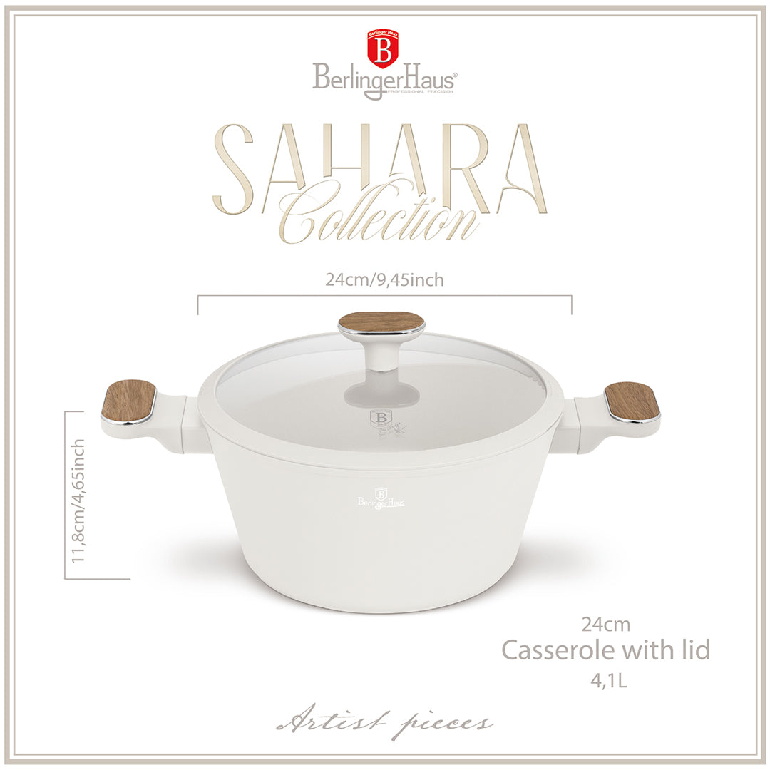Berlinger Haus 24cm Titan Pro Non-Stick Coating Casserole - Sahara Nordic