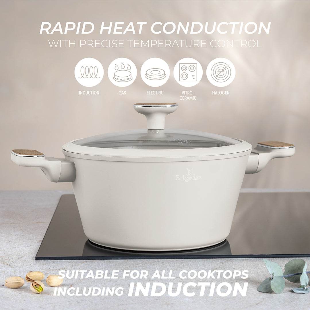 Berlinger Haus 24cm Titan Pro Non-Stick Coating Casserole - Sahara Nordic