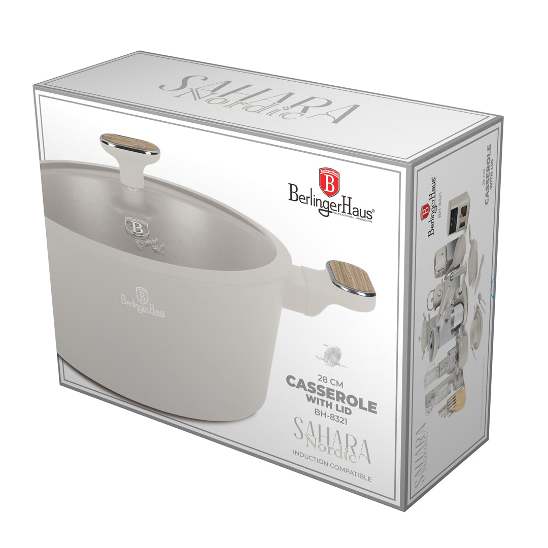 Berlinger Haus 28cm Titan Pro Non-Stick Coating Casserole – Sahara Nordic