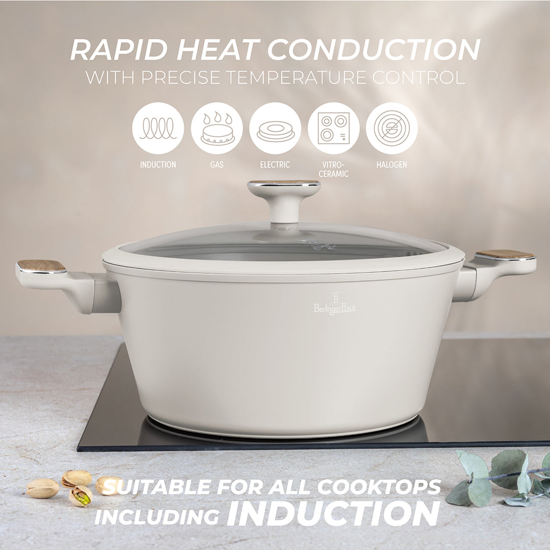 Berlinger Haus 28cm Titan Pro Non-Stick Coating Casserole – Sahara Nordic