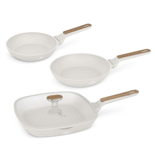 Berlinger Haus 4-Piece Titan Pro Non-Stick Coating Fry & Grill Pan Set – Sahara Nordic