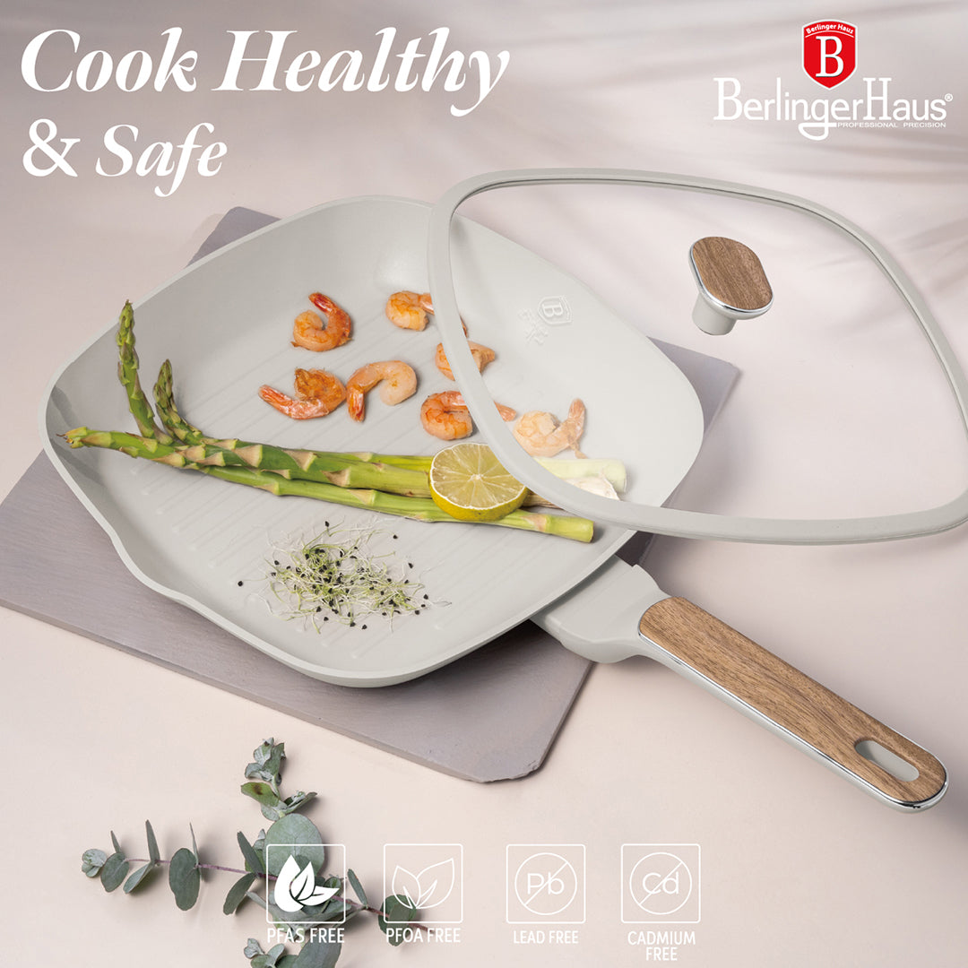 Berlinger Haus 4-Piece Titan Pro Non-Stick Coating Fry & Grill Pan Set – Sahara Nordic