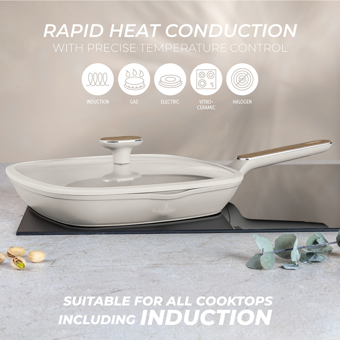 Berlinger Haus 4-Piece Titan Pro Non-Stick Coating Fry & Grill Pan Set – Sahara Nordic