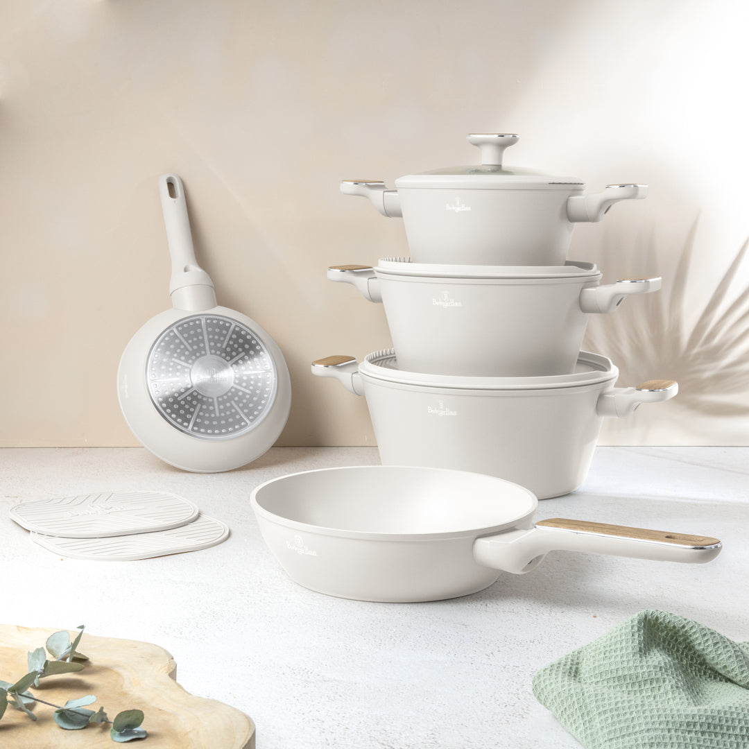 Berlinger Haus 10-Piece Titan Pro Non-Stick Coating Cookware Set – Sahara Nordic