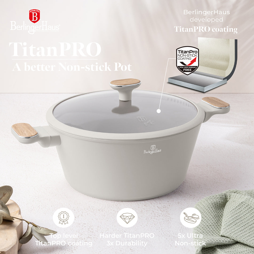 Berlinger Haus 10-Piece Titan Pro Non-Stick Coating Cookware Set – Sahara Nordic