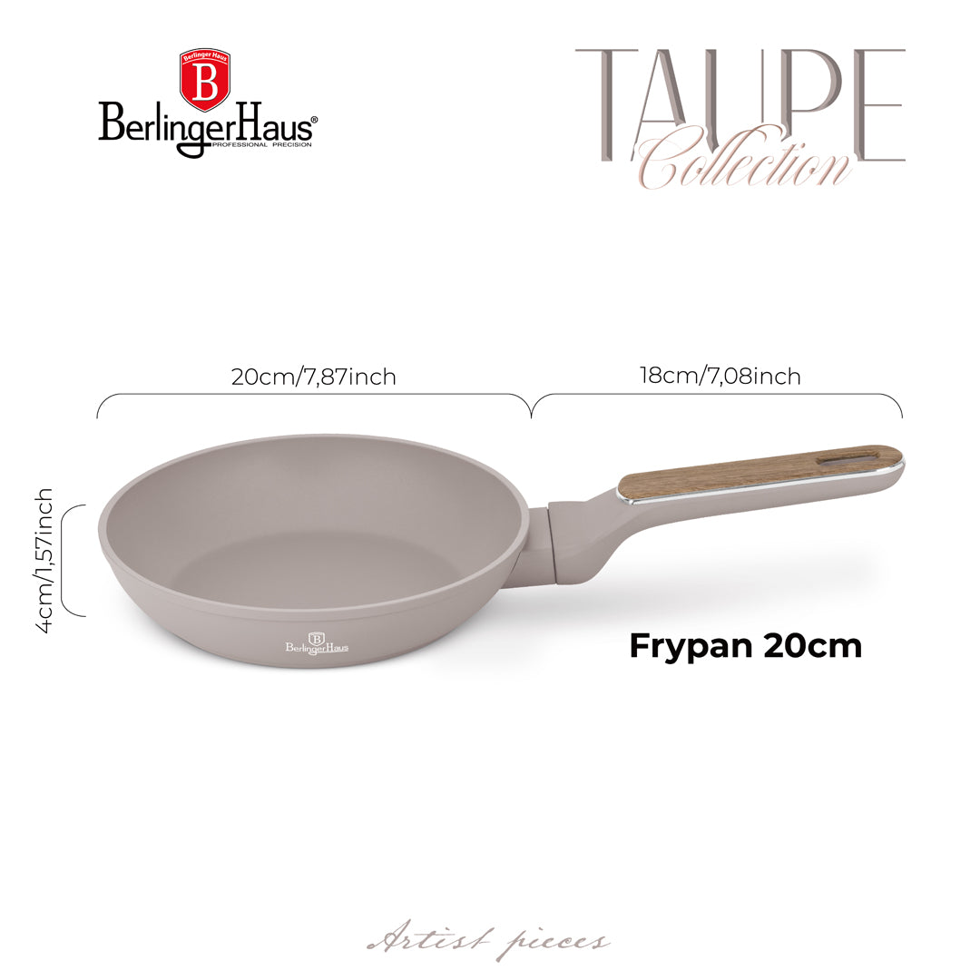 Berlinger Haus 20cm Titan Pro Non-Stick Coating Frypan – Taupe Nordic