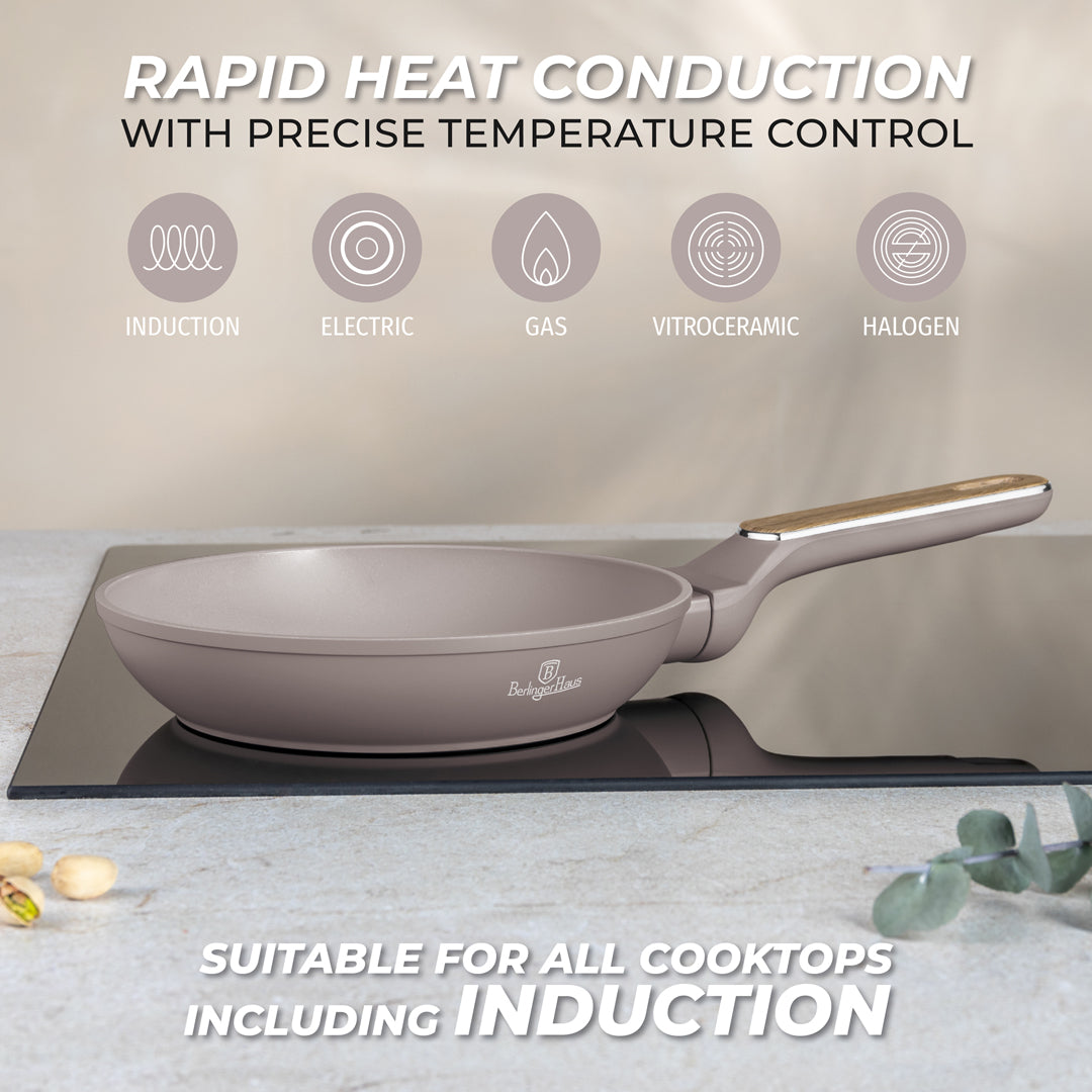 Berlinger Haus 20cm Titan Pro Non-Stick Coating Frypan – Taupe Nordic