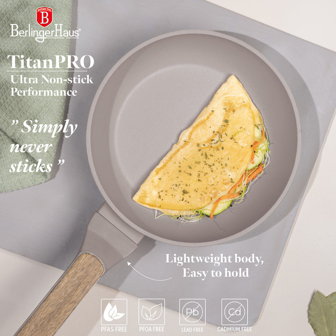 Berlinger Haus 20cm Titan Pro Non-Stick Coating Frypan – Taupe Nordic