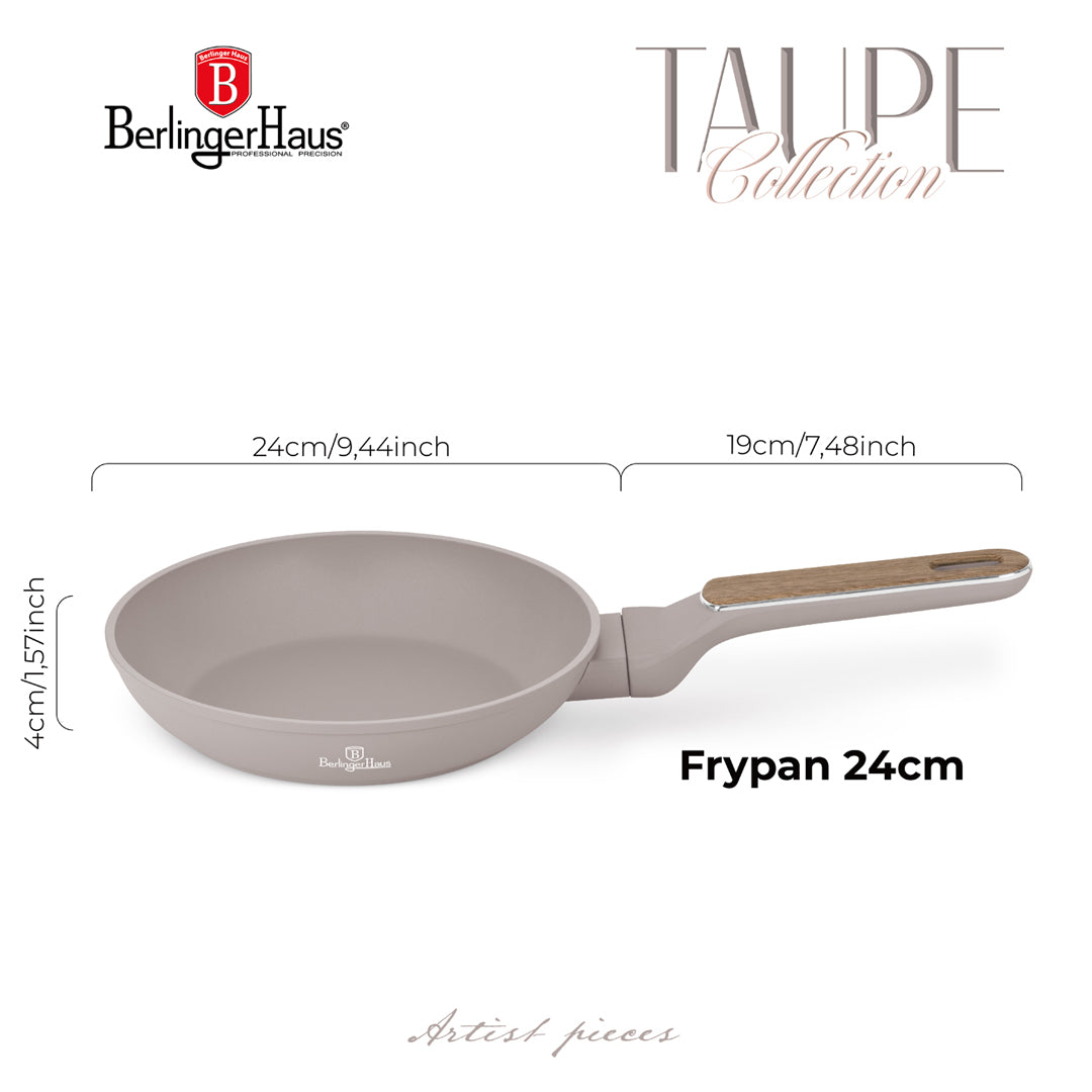 Berlinger Haus 24cm Titan Pro Non-Stick Coating Frypan – Taupe Collection