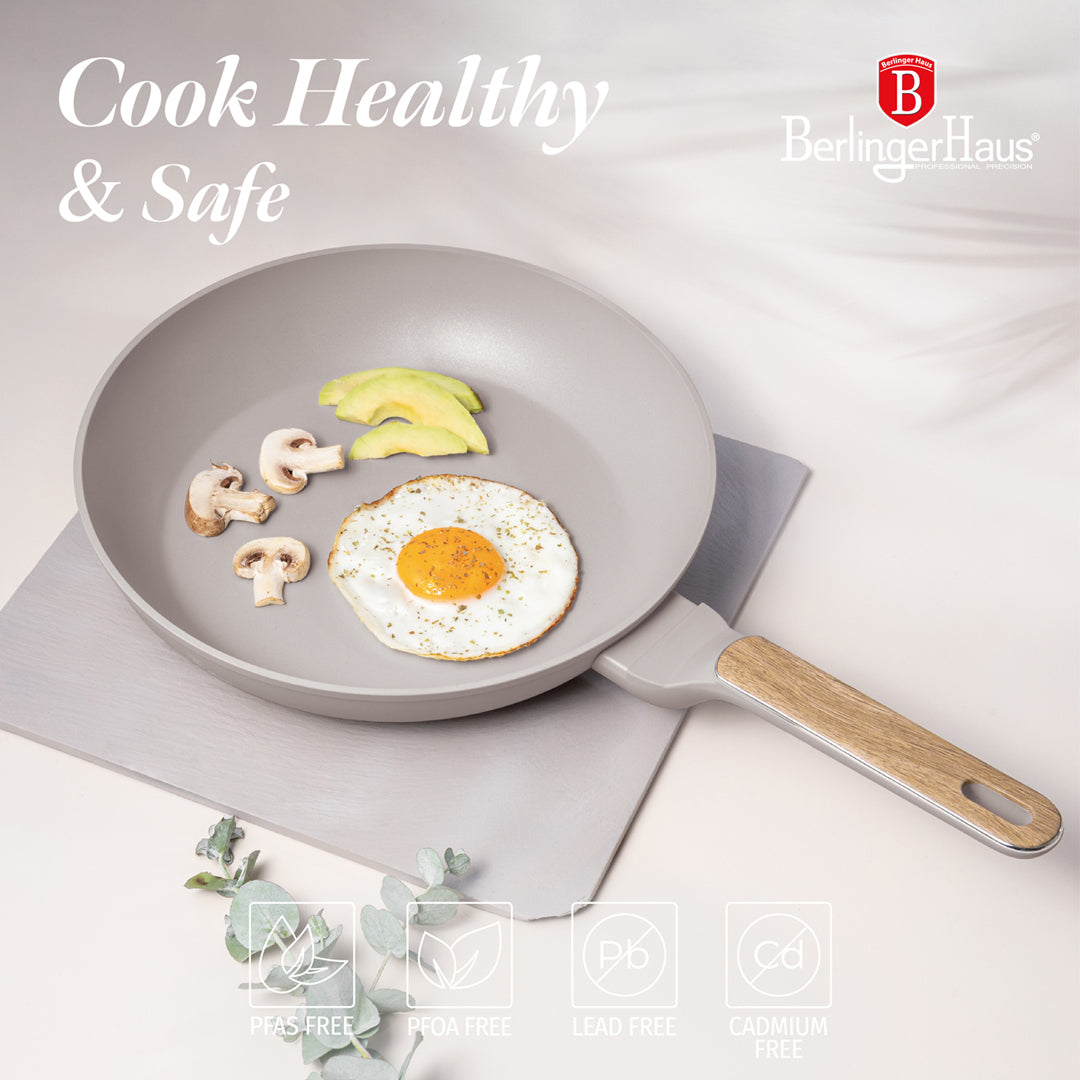 Berlinger Haus 28cm Titan Pro Non-Stick Coating Frypan – Taupe Nordic