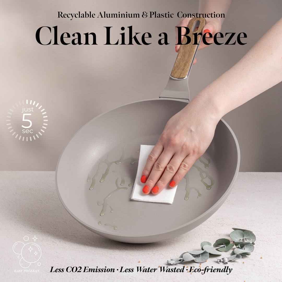 Berlinger Haus 28cm Titan Pro Non-Stick Coating Frypan – Taupe Nordic