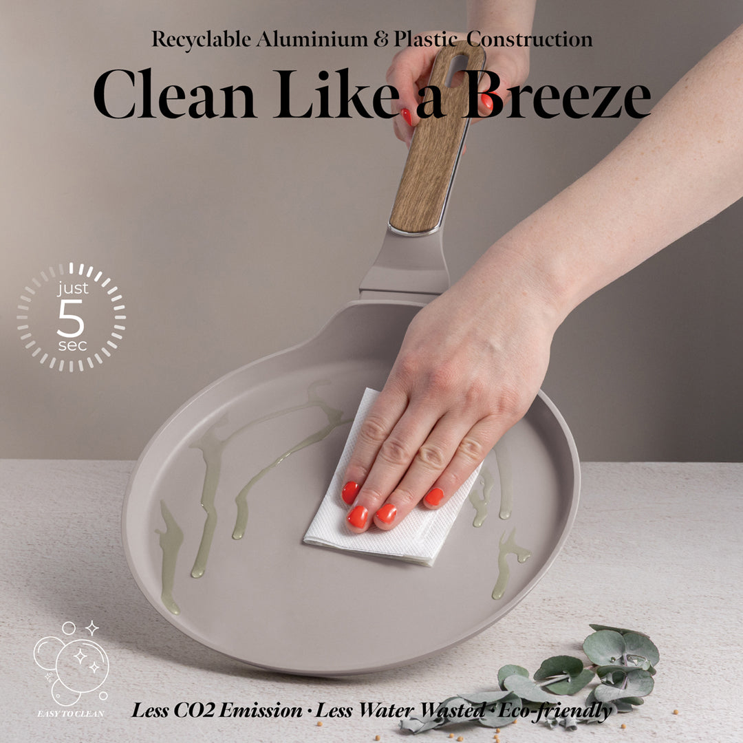 Berlinger Haus 25cm Titan Pro Non-Stick Coating Pancake Pan – Taupe Nordic