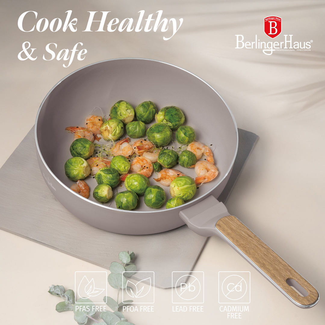Berlinger Haus 26cm Titan Pro Non-Stick Coating Flip Frypan – Taupe Nordic