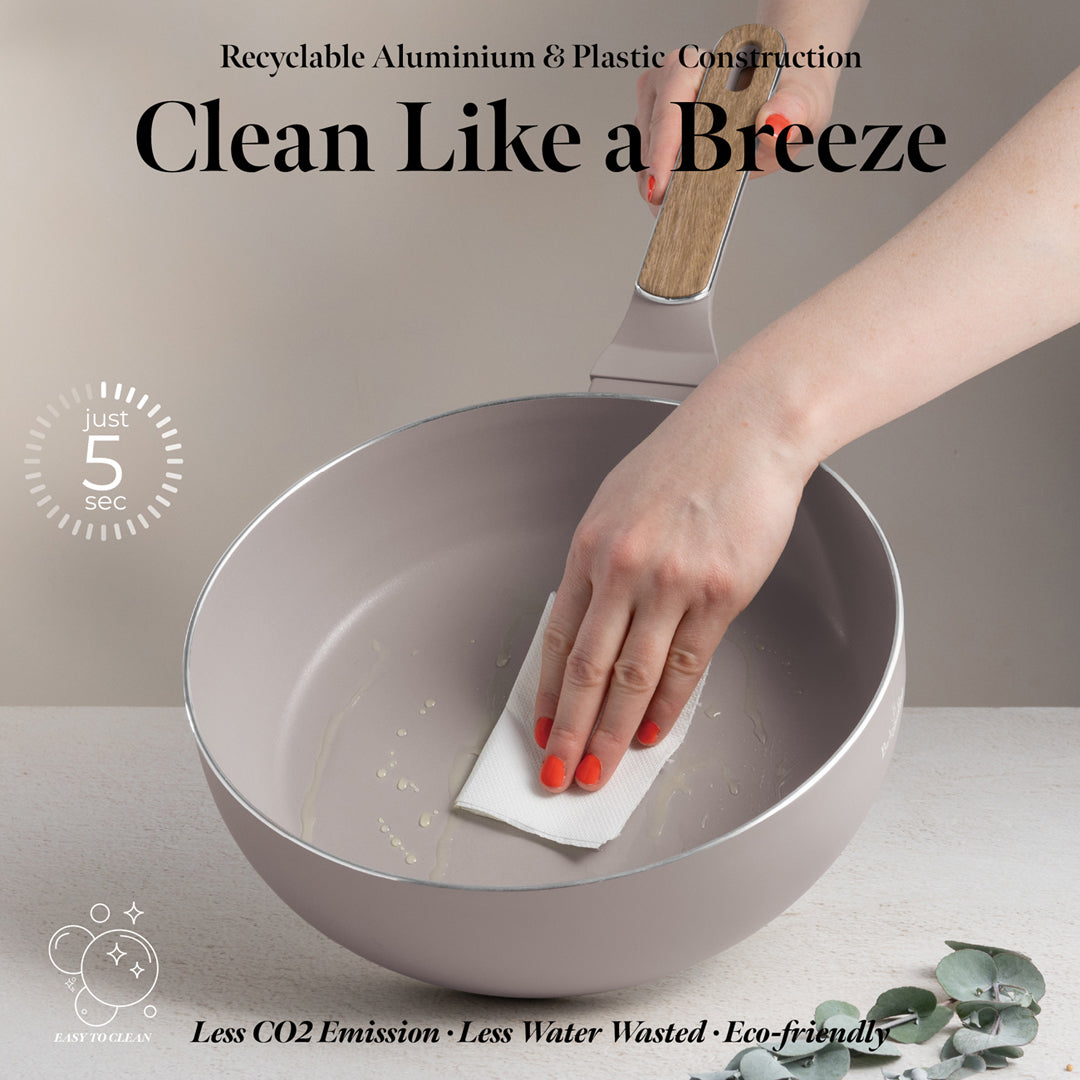 Berlinger Haus 26cm Titan Pro Non-Stick Coating Flip Frypan – Taupe Nordic