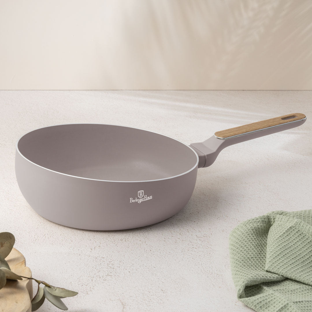 Berlinger Haus 26cm Titan Pro Non-Stick Coating Flip Frypan – Taupe Nordic