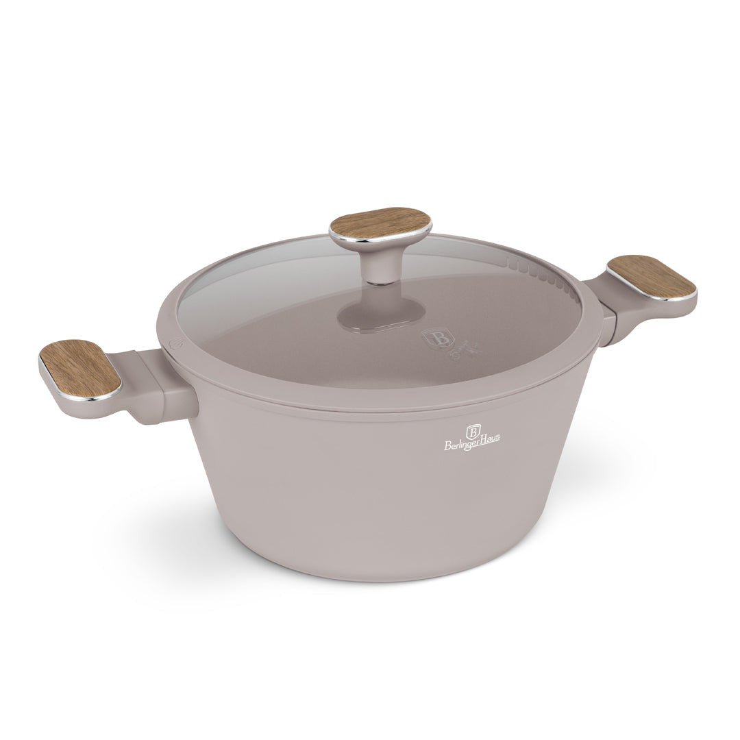 Berlinger Haus 24cm Titan Pro Non-Stick Coating Casserole – Taupe Nordic