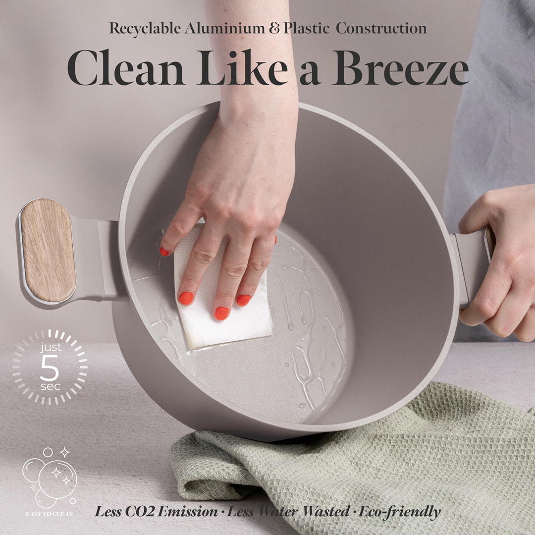 Berlinger Haus 24cm Titan Pro Non-Stick Coating Casserole – Taupe Nordic