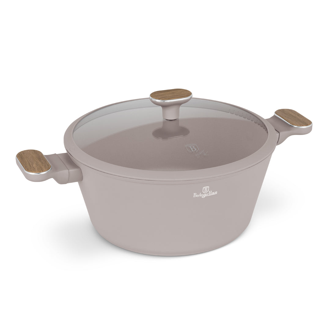 Berlinger Haus 28cm Titan Pro Non-Stick Coating Casserole – Taupe Nordic