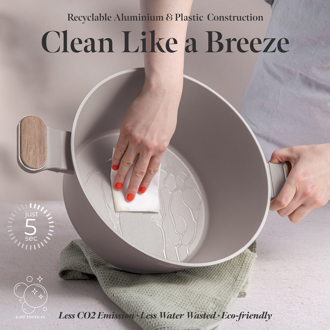 Berlinger Haus 28cm Titan Pro Non-Stick Coating Casserole – Taupe Nordic