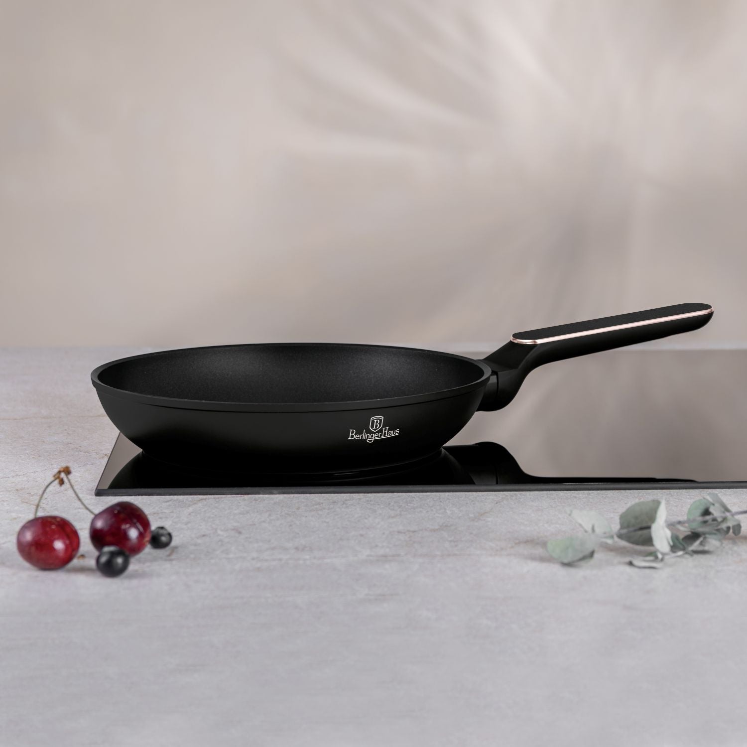 Berlinger Haus 24cm Titan Pro Non-Stick Coating Frypan - Black Rose