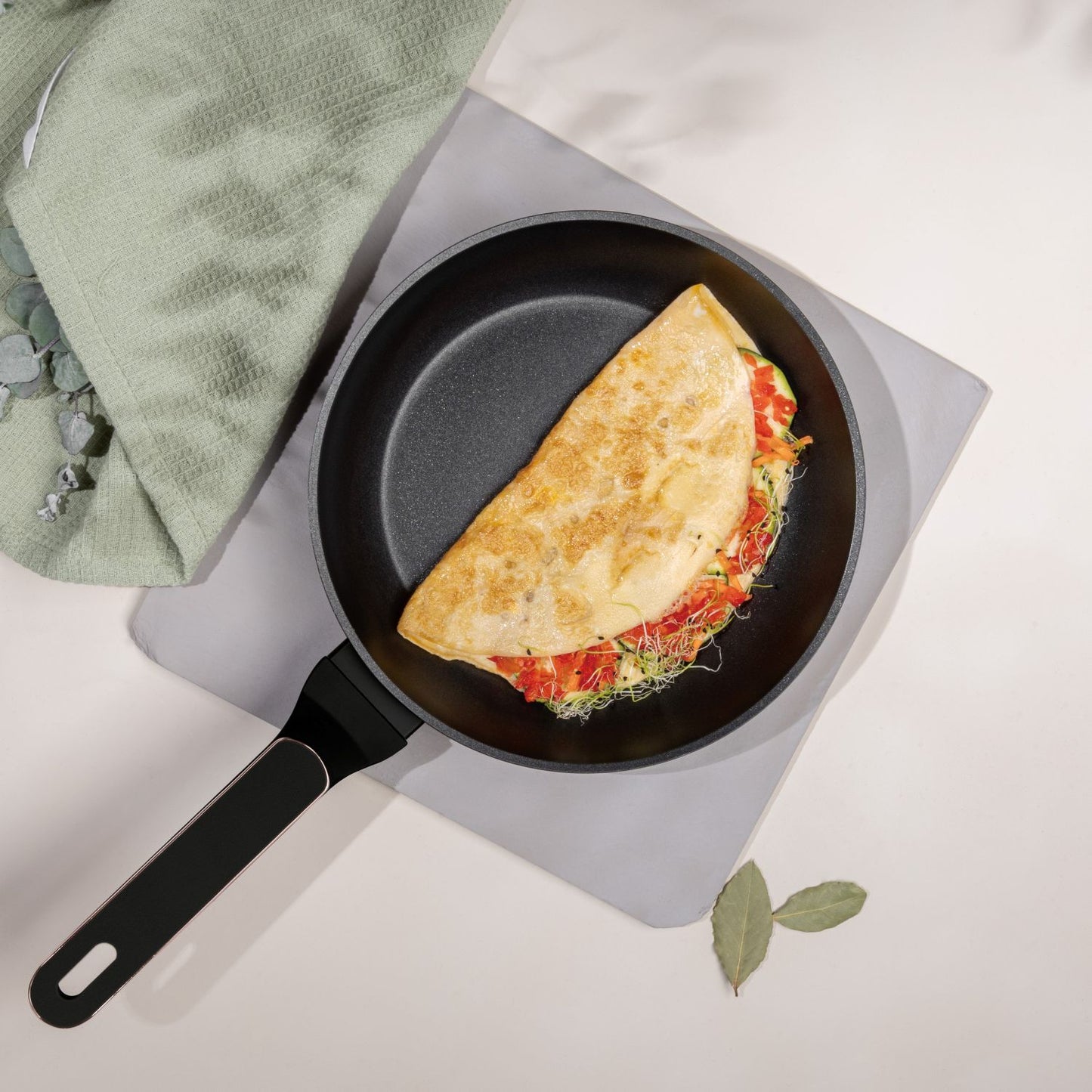 Berlinger Haus 24cm Titan Pro Non-Stick Coating Frypan - Black Rose