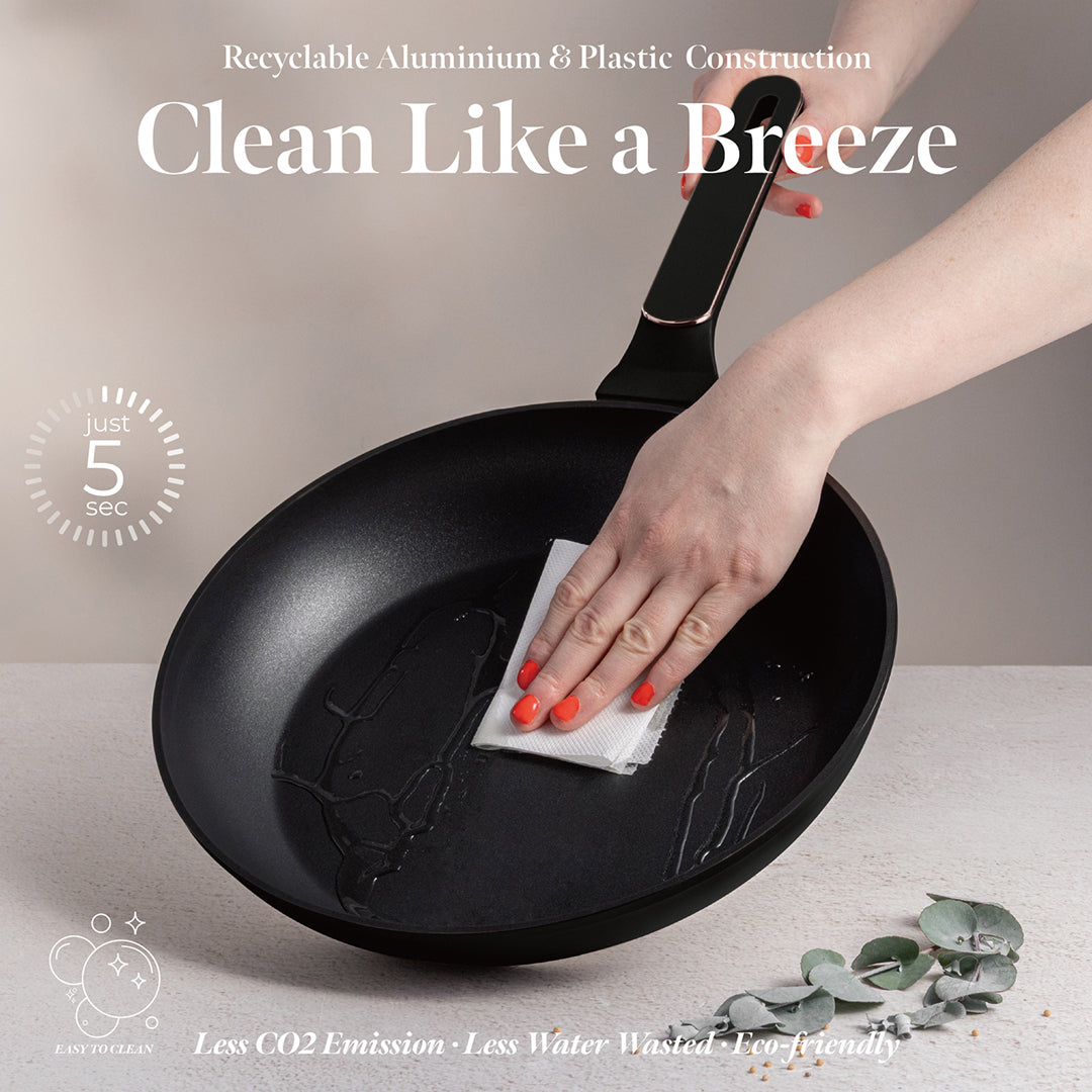 Berlinger Haus 28cm Titan Pro Non-Stick Coating Frypan – Black Rose