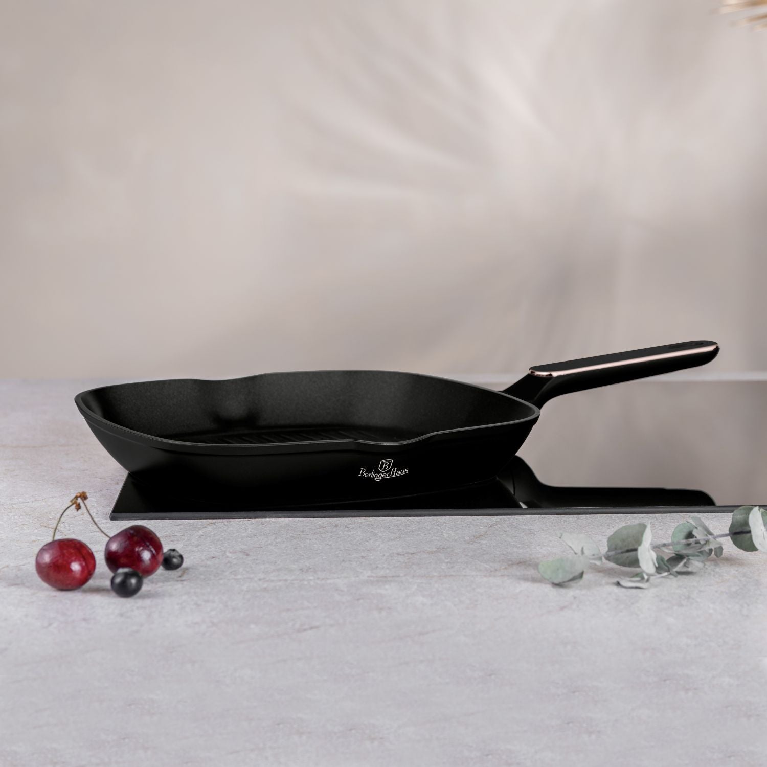 Berlinger Haus 28cm Titan Pro Non-Stick Coating Grill pan - Black Rose