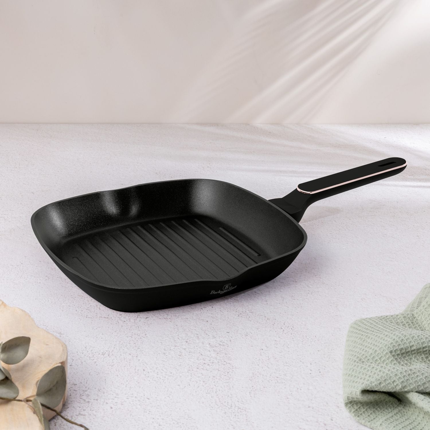 Berlinger Haus 28cm Titan Pro Non-Stick Coating Grill pan - Black Rose