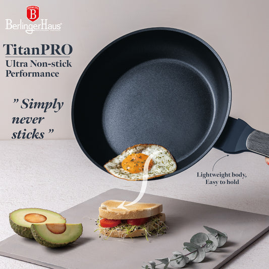 Berlinger Haus 24cm Titan Pro Non-Stick Coating FryPan - Deep Sea