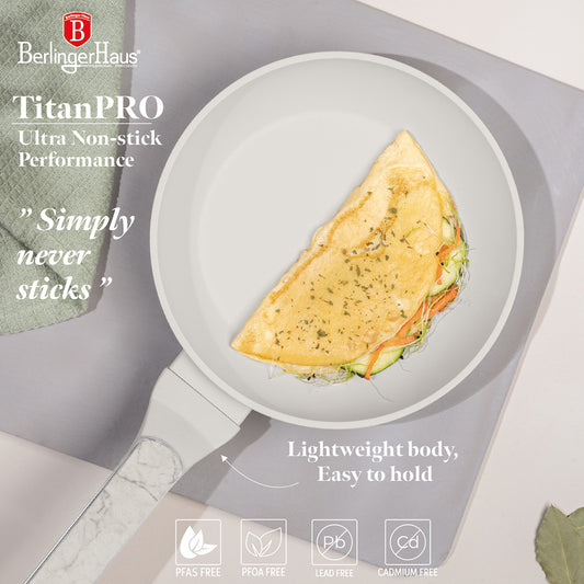 Berlinger Haus 20cm Titan Pro Non-Stick Coating Frypan - Sahara Marble