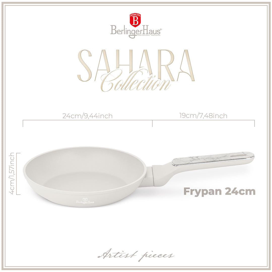 Berlinger Haus 24cm Titan Pro Non-Stick Coating Frypan – Sahara Marble