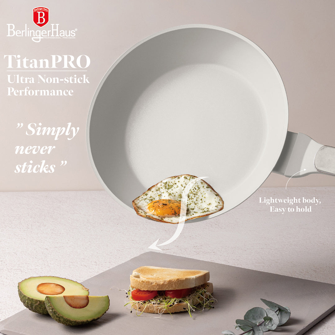 Berlinger Haus 24cm Titan Pro Non-Stick Coating Frypan – Sahara Marble