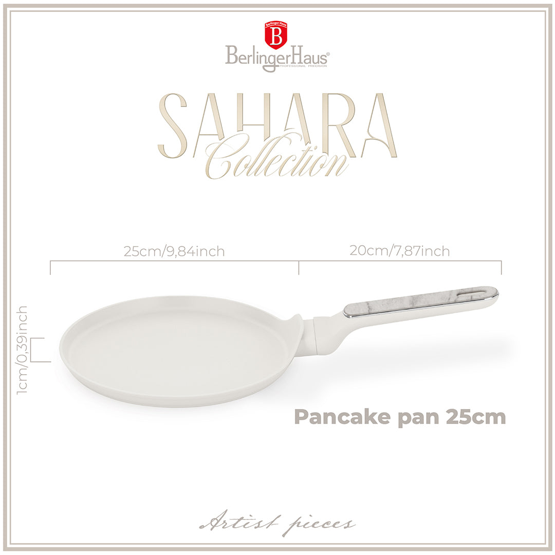 Berlinger Haus 25cm Titan Pro Non-Stick Coating Pancake Pan – Sahara Marble