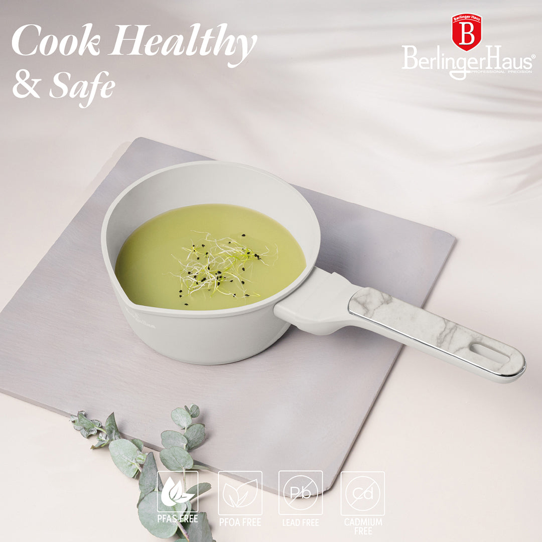 Berlinger Haus 16cm Titan Pro Non-Stick Coating Sauce Pan – Sahara Marble