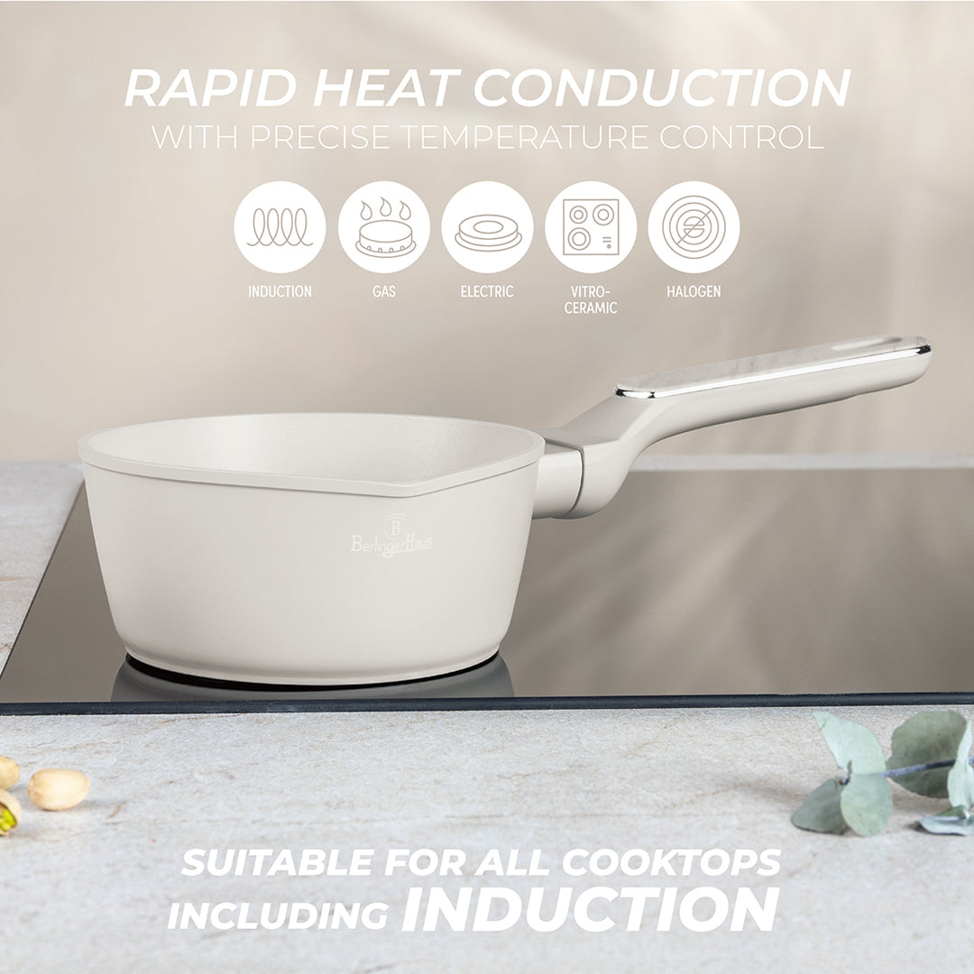 Berlinger Haus 16cm Titan Pro Non-Stick Coating Sauce Pan – Sahara Marble