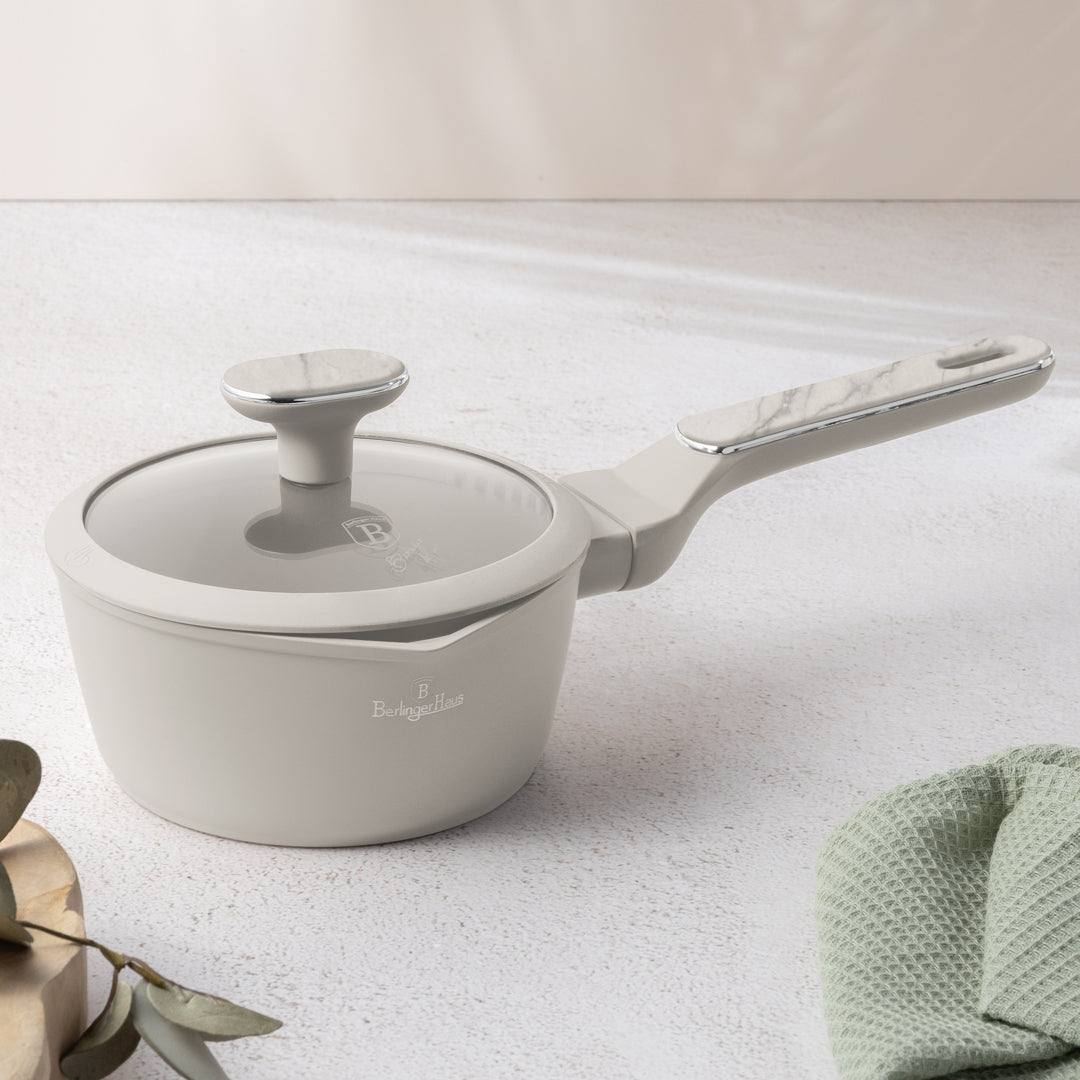Berlinger Haus 16cm Titan Pro Non-Stick Coating Sauce Pan – Sahara Marble