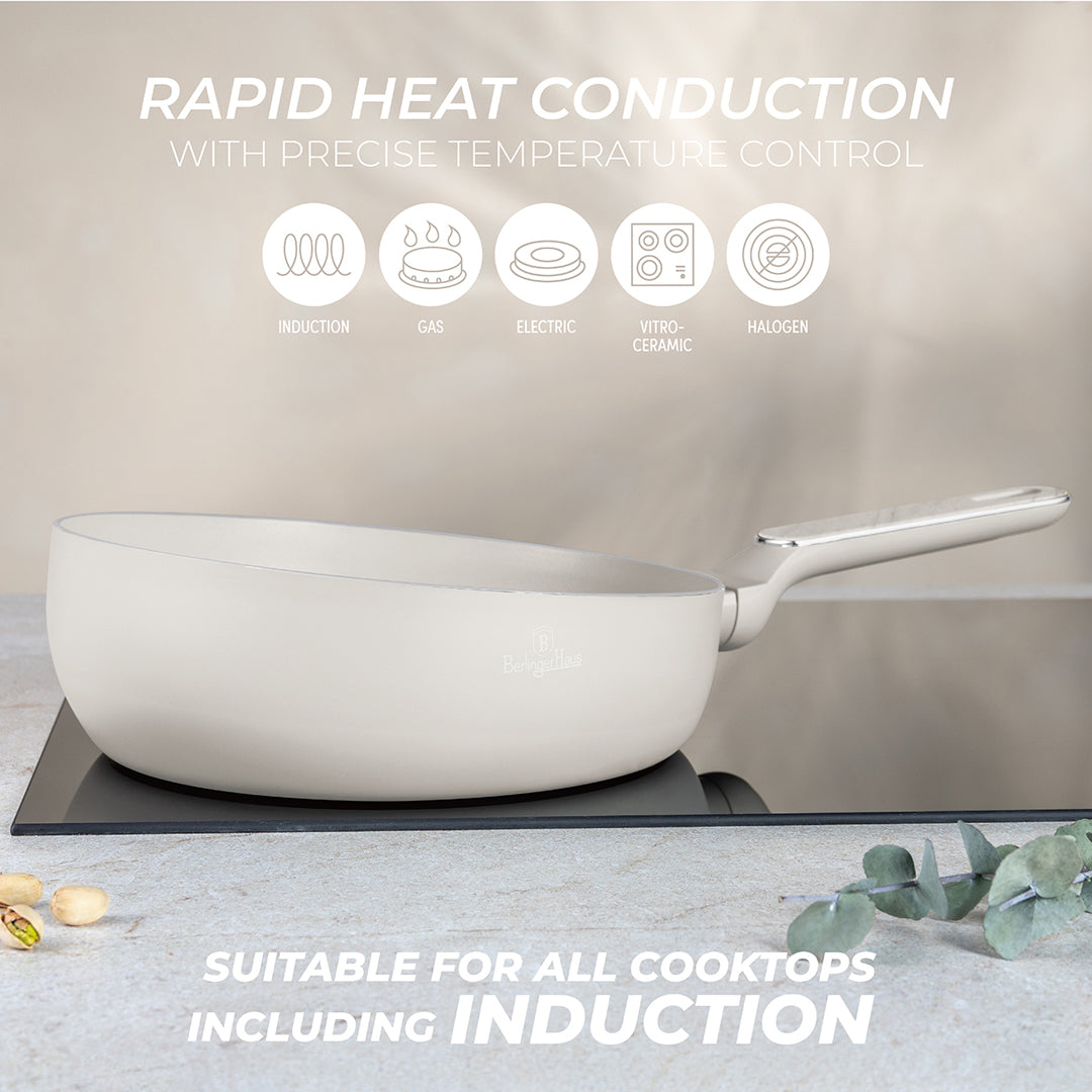 Berlinger Haus 26cm Titan Pro Non-Stick Coating Flip Frypan - Sahara Marble