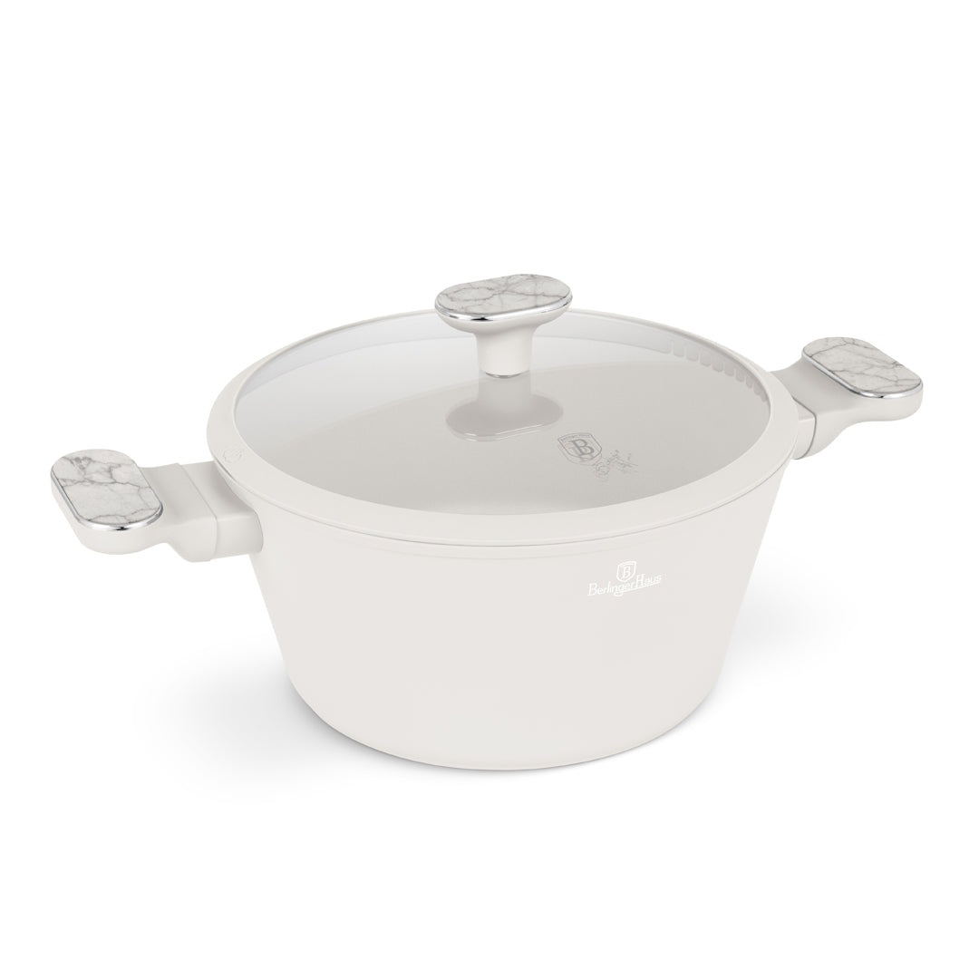 Berlinger Haus 24cm Titan Pro Non-Stick Coating Casserole - Sahara Marble