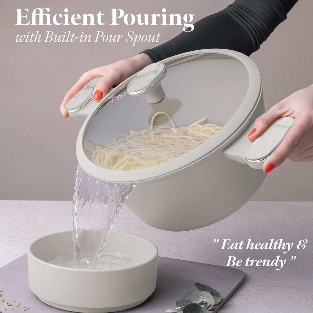 Berlinger Haus 24cm Titan Pro Non-Stick Coating Casserole - Sahara Marble