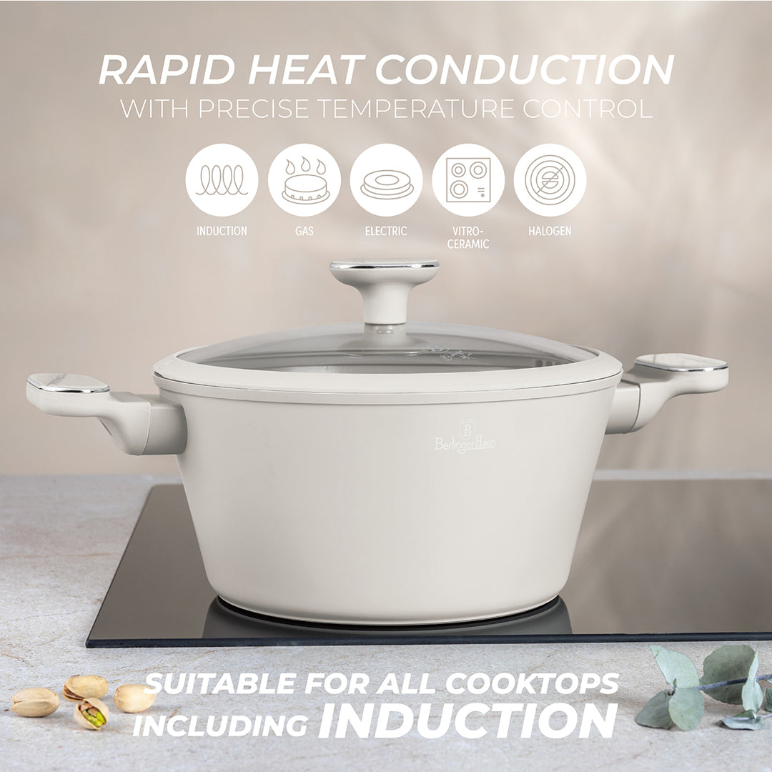 Berlinger Haus 10-Piece Titan Pro Non-Stick Coating Cookware Set – Sahara Marble